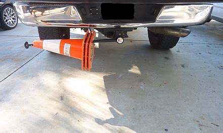 Innovative Logistic Products Hitch Mounted Safety Cone Holder Cone Innovation Mounting
