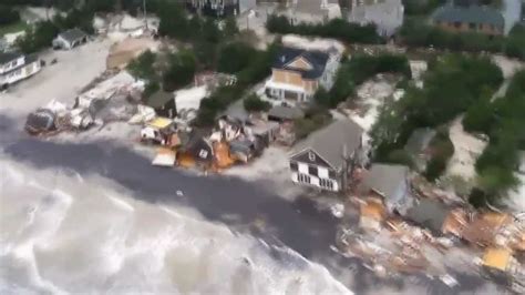 Aerial View Of Aftermath Of Hurricane Sandy Along New Jersey Coastline