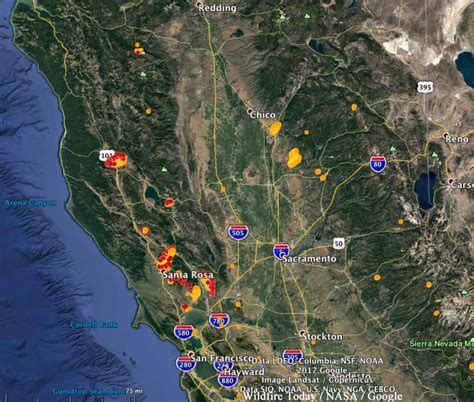 Fire Map Of Northern California Map