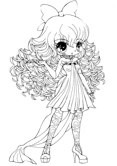 Chibi Coloring Pages For Girls