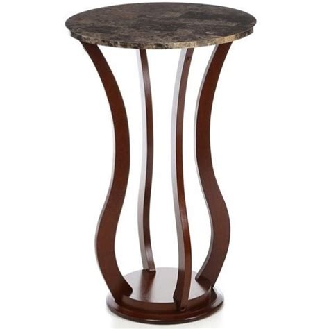 Coaster Round Faux Marble Top Plant Stand 900926