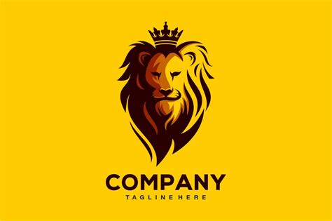 Download lion logo design template vector (559762) | Logos | Design Bundles