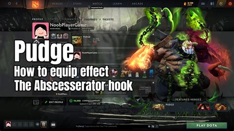 Pudge How To Equip Effect The Abscesserator Hook To Other Weapon