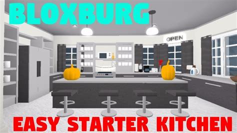 Bloxburg Easy Starter Kitchen Speedbuild Youtube