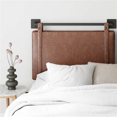 Nathan james is the furniture company built for this generation. Nathan James Harlow Twin Wall Mount Headboard, Faux Leather Upholstered Headboard, Adjustable ...