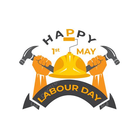 Labour Day Clipart Hd Png Happy Labour Day Vector With Creative Design