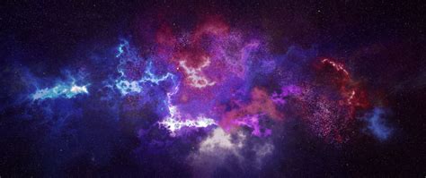 Download Wallpaper 2560x1080 Outer Space Galaxy Constellation Dual