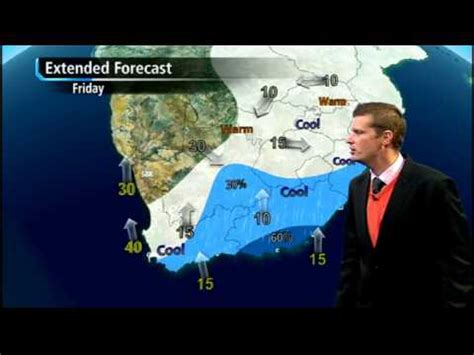 Interpret weather maps for live television news broadcasts. #SABCNews extended weather forecast: 02 August 2017 - YouTube