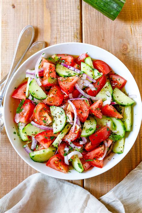 Tomato Cucumber Salad Recipe Healthy Salad Recipe — Eatwell101