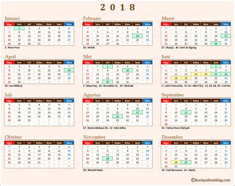April 2018 calendar comes also with a set of beautiful coloring designs that you can easily print on. Kalender 2018 Indonesia dan Libur Nasional | Chocky Sihombing
