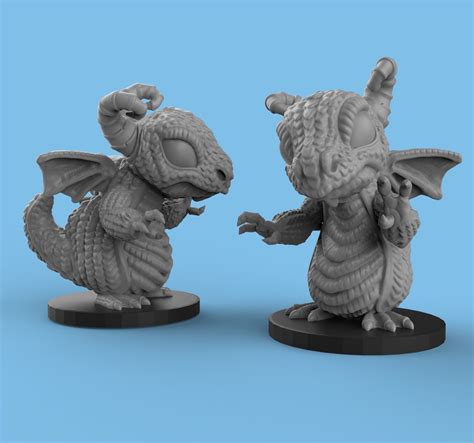 Dragon Chibi 3d Printable Model Cgtrader