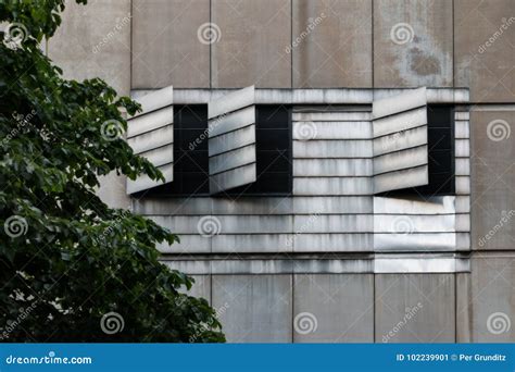 Building With Ventilation Shaft Stock Image Image Of Opening Light