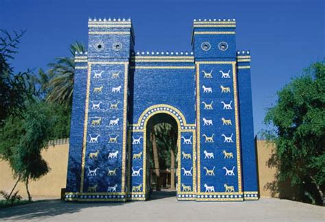 Reconstruction Of Ishtar Gate At Babylon Ancient Encyclopedia