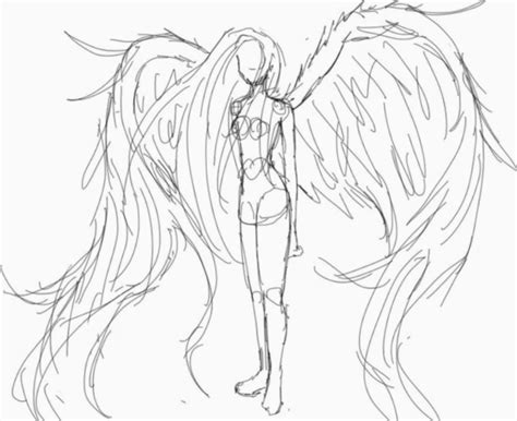 17 Anime Poses Reference Wings Wings Sketch Art Sketches Drawings