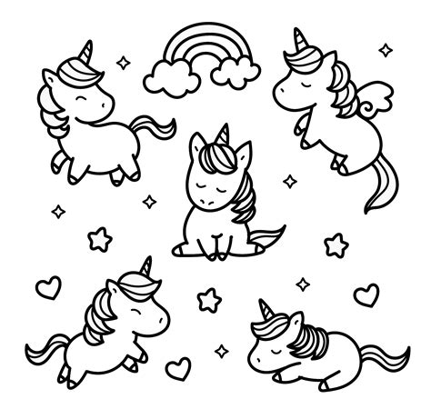 Free Coloring Pages Unicorn Printables Benchrilly