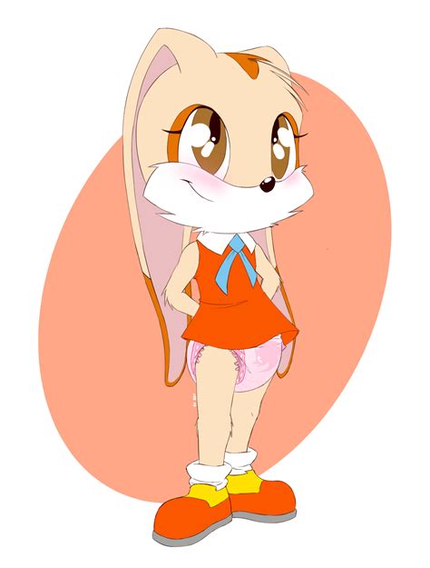 the big imageboard tbib big ears blush clothing cream the rabbit cub diaper dress female