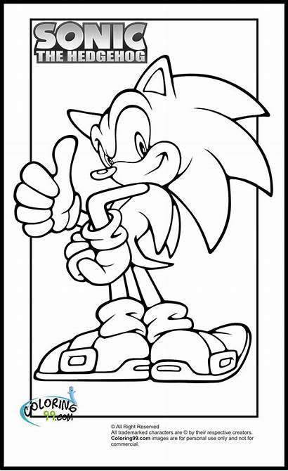 Sonic Hedgehog Coloring Pages Printable Characters Colors