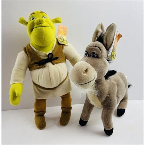 Dreamworks Toys Shrek Donkey 2 Plush Dolls Nanco 204 Dreamworks