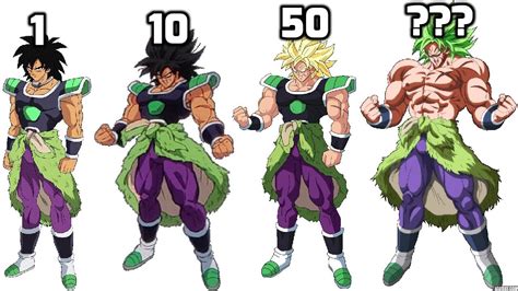 Dbzmacky Broly All Forms Power Level Multipliers Youtube