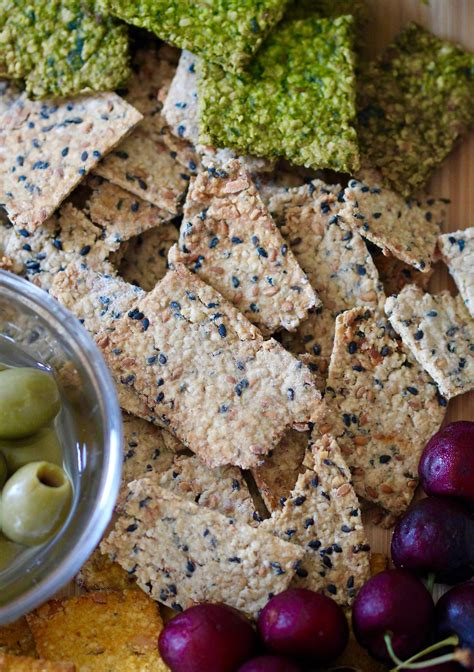 We're not vegan, however we don't eat any land based meat….only fish & shellfish. Homemade Vegan Oat Crackers — Food, Pleasure & Health ...