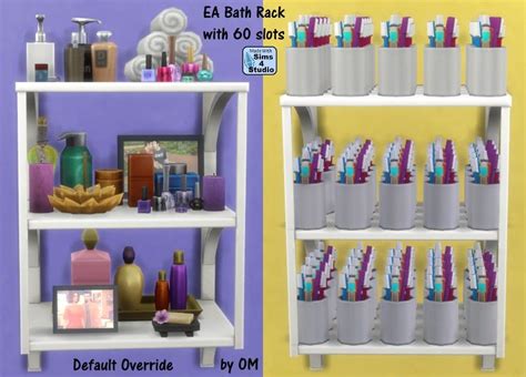 The Sims 4 Orangemittens Ea Bath Rack With 60 Slots Buy Mode Base