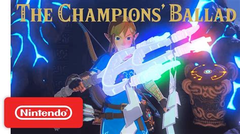 zelda breath of the wild the champion s ballad dlc is out tonight
