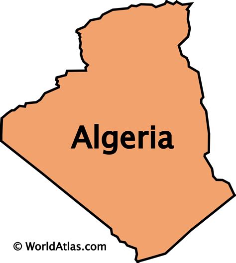Printable Map Of Algeria