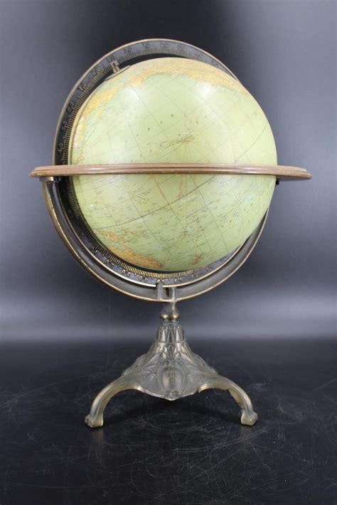 Lot Rand Mcnally 12 Metal Terrestrial Globe