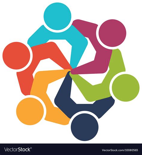 Teams Working Together Clipart Vector People Icon Business Corporate