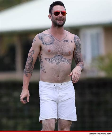 Adam Levine Shirtless And Tatted Up In Hawaii ~ Isalute Media