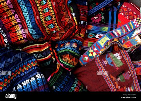 Guatemalan Tourist Textiles Stock Photo Alamy