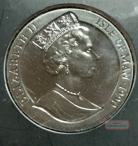 Isle Of Man 1990 150th Anniversary Of The Penny Black 1 Crown Coin