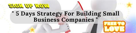 5 Days Strategy For Building Small Business Companies ماسترز للنظم