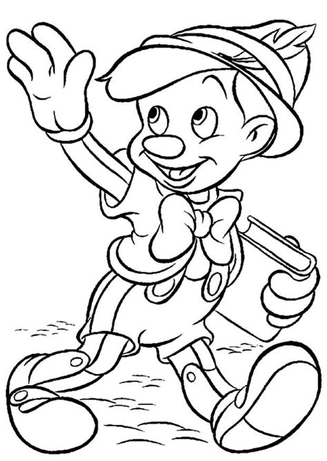 Disegni da colorare e stampare gratis per bambini. Disegno da colorare Pinocchio - Disegni Da Colorare E ...