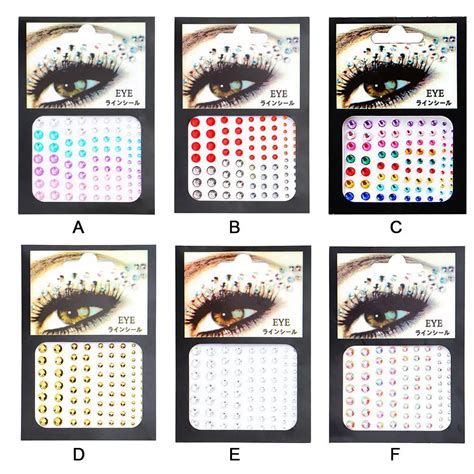 Rhinestone Tattoo Stickers Face Jewels Gems Festival Party Makeup Body