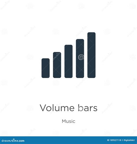 Volume Bars Icon Vector Trendy Flat Volume Bars Icon From Music