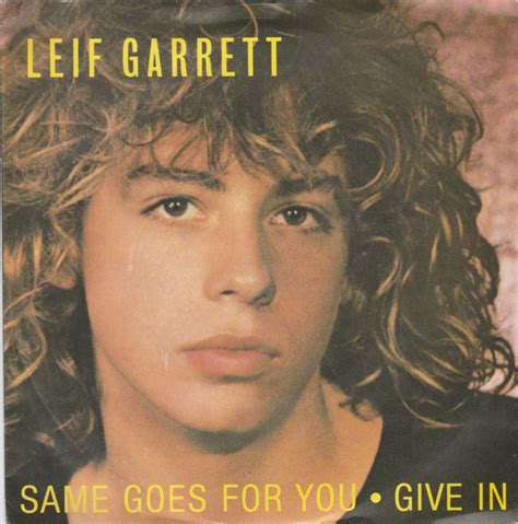 Leif Garrett Same Goes For You Give In 1979 Vinyl Discogs