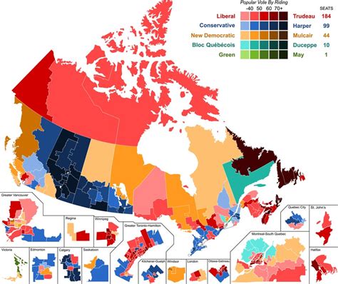 Canada Election Map 2015 Canada Election Map Before And After