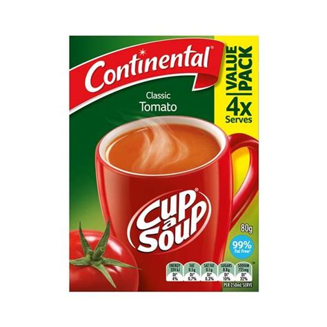 Continental Cup A Soup Instant Soup Tomato 80g 4 Serve Prices Foodme