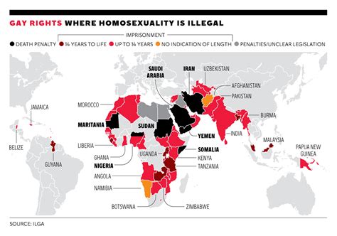 The Twisted World We Live In Countries Where Homosexuality Is Illegal Or Punishable By Death