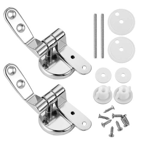 Upain Toilet Seat Hinges Replacement Chrome Finished Toilet Seat Hinge