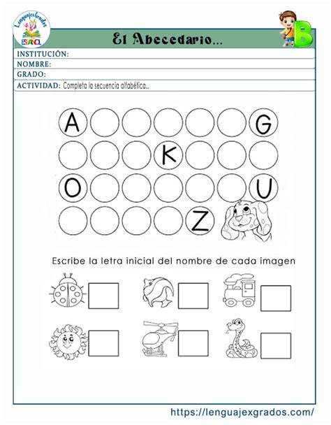 Introducir imagen actividades para que los niños aprendan el abecedario Viaterra mx