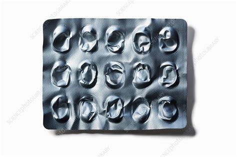 Close Up Of Popped Blister Pack Of Pills Stock Image F0188027