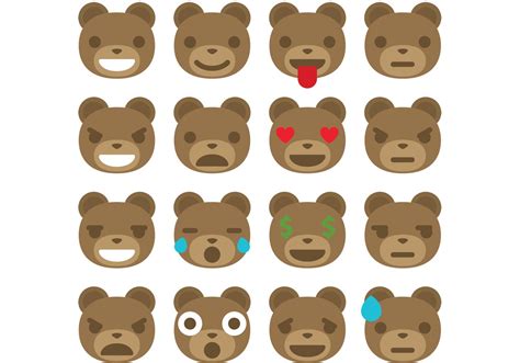 Bear Emoticon Vectors Download Free Vector Art Stock Graphics And Images