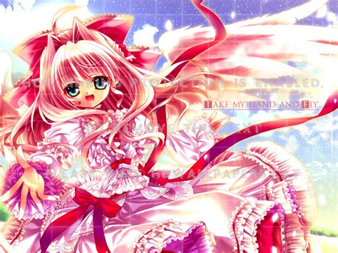 Cute Anime Pink Angel Girl Ah My Goddess