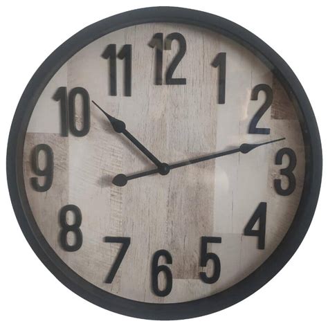 Instyle 16 Round Wall Clock Black Home Hardware