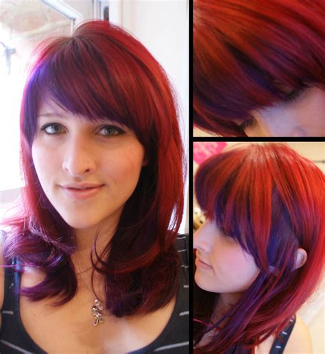 Pillarbox Red With Some Plummy Purple Underneath What Do You Think Imgur Red Purple Hair