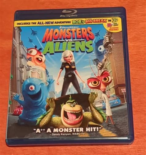 MONSTERS VS ALIENS Blu Ray DreamWorks Seth Rogen Rainn Wilson Reese