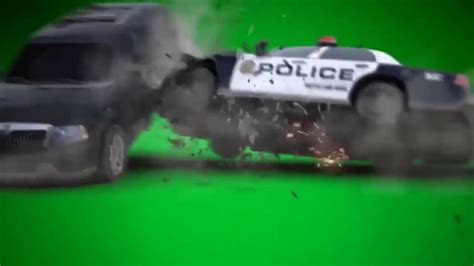 Greenscreen Police Car Crash Youtube