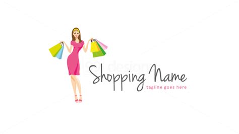 Shopping Girl Fashion Logo — Ready Made Logo Designs 99designs